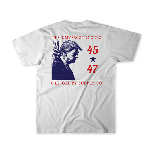 🔥 This Is My Second Rodeo – 45/47 Trump Tee