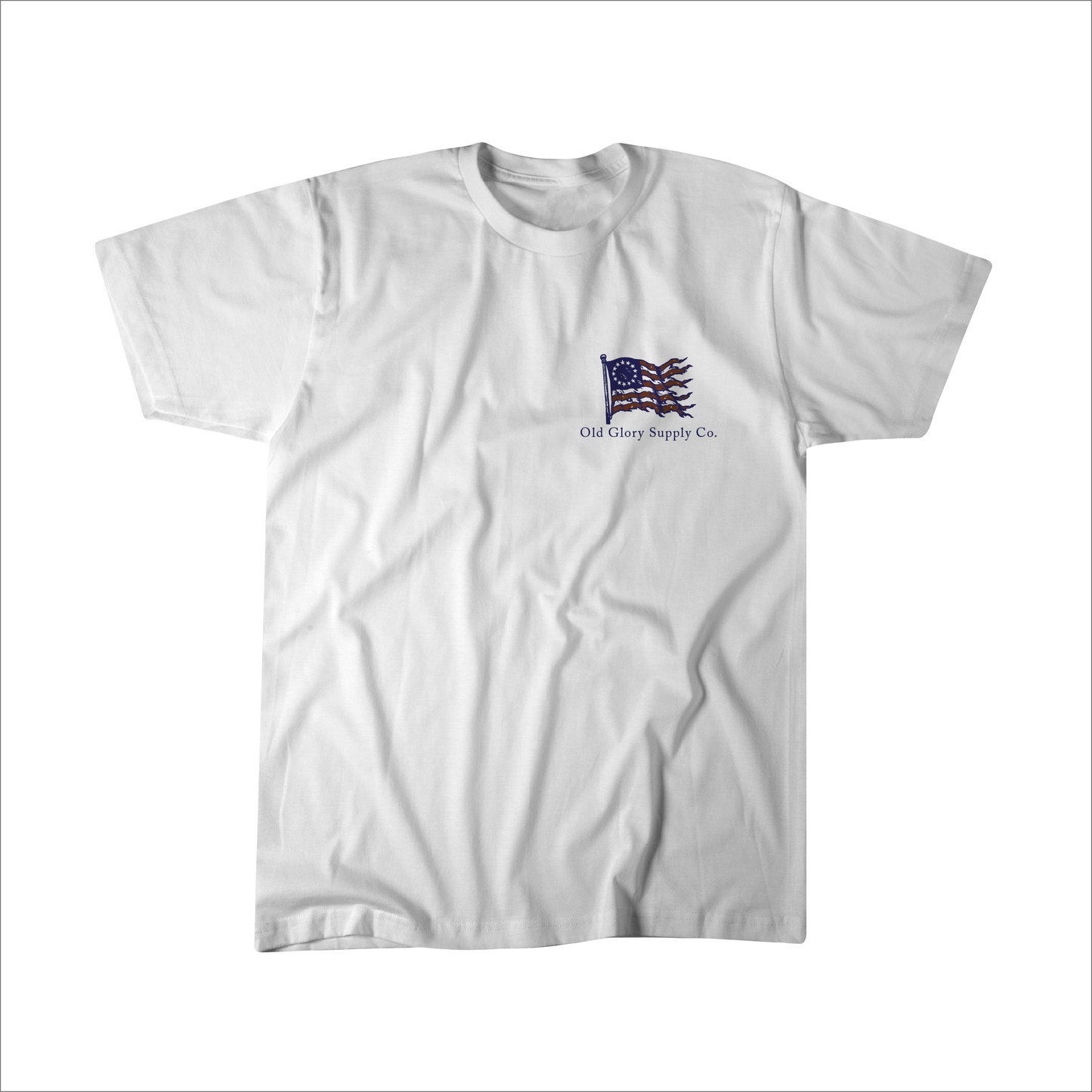 Gulf of America French Bulldog T-shirt, patriotic dog design, front view.